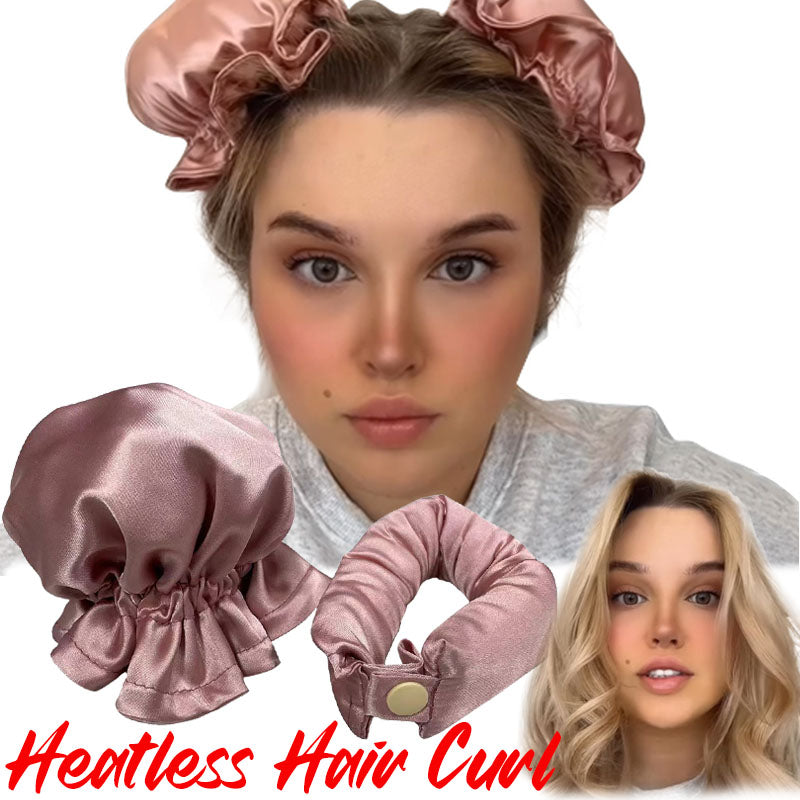 New Heatless Curl Stick With Cloth Cover Cute Ball Head Hair Curler Headband Hair Rollers Wave Form Curling Rod Hair Style Tools Gadgets