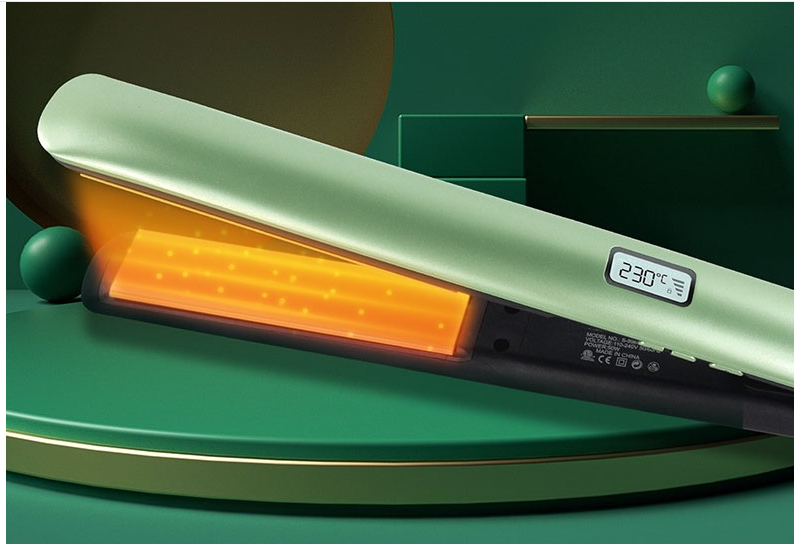 Hair Straightener With Electric Heating LED Display Hair Straightener