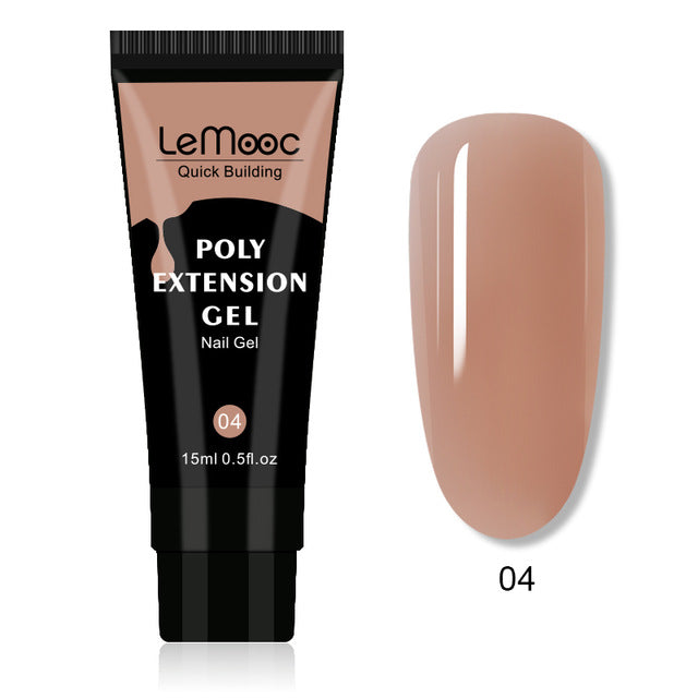 Quick Builder Poly UV Gel Polish Nails Permanent Liquid