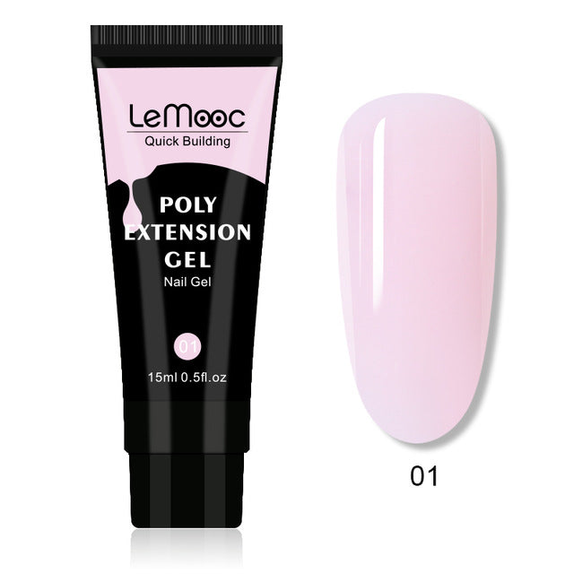 Quick Builder Poly UV Gel Polish Nails Permanent Liquid