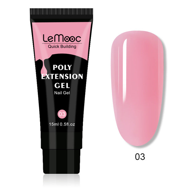 Quick Builder Poly UV Gel Polish Nails Permanent Liquid