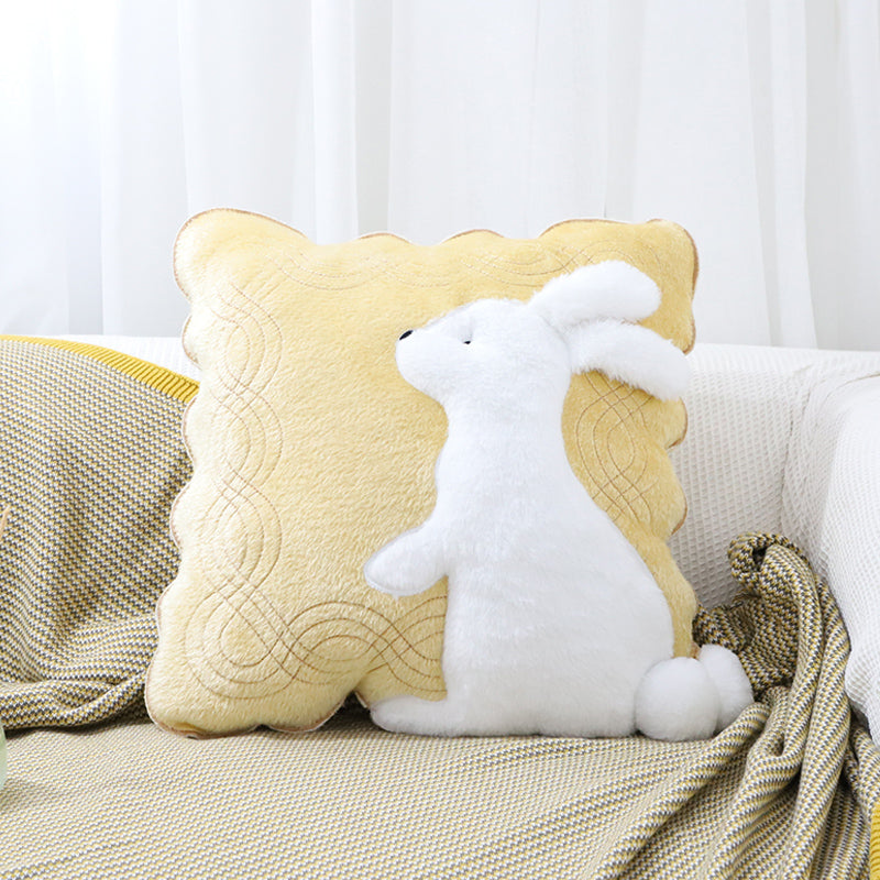 Cute plush sofa pillow