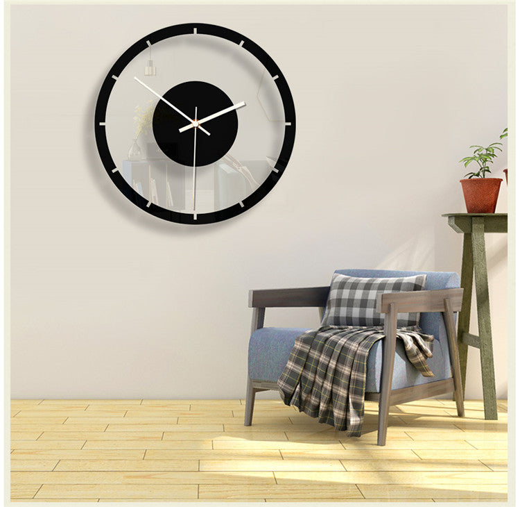 Nordic designer art minimalist living room wall clock