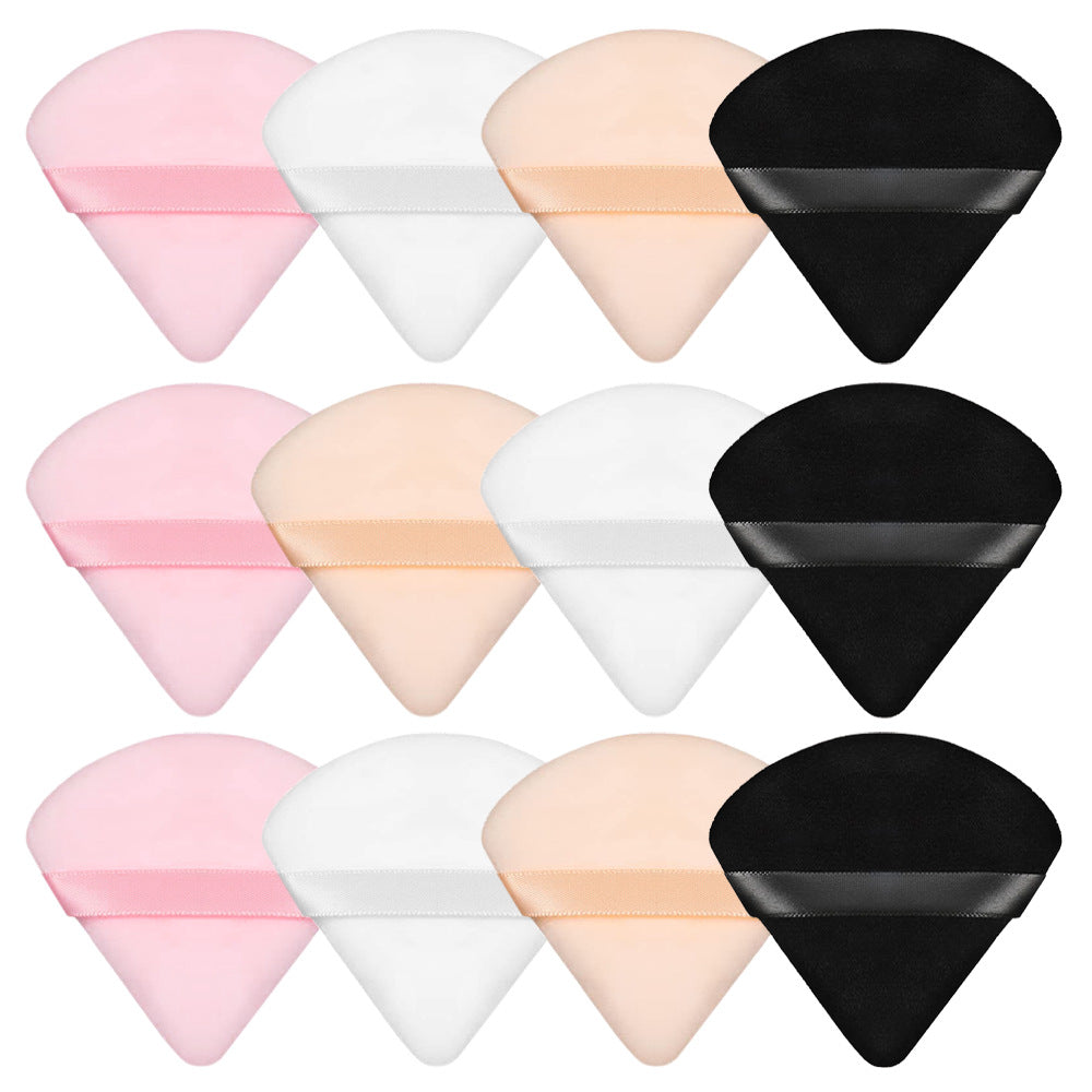 New Triangle Flocking Double-sided Makeup Cushion