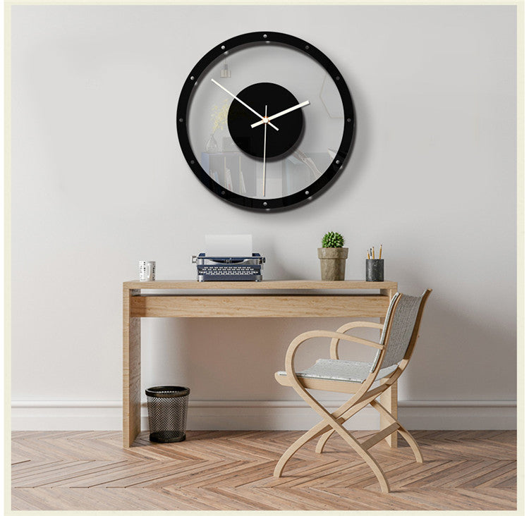 Nordic designer art minimalist living room wall clock