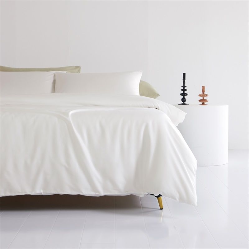 Cotton Four-piece Comforter Bed Hat In White