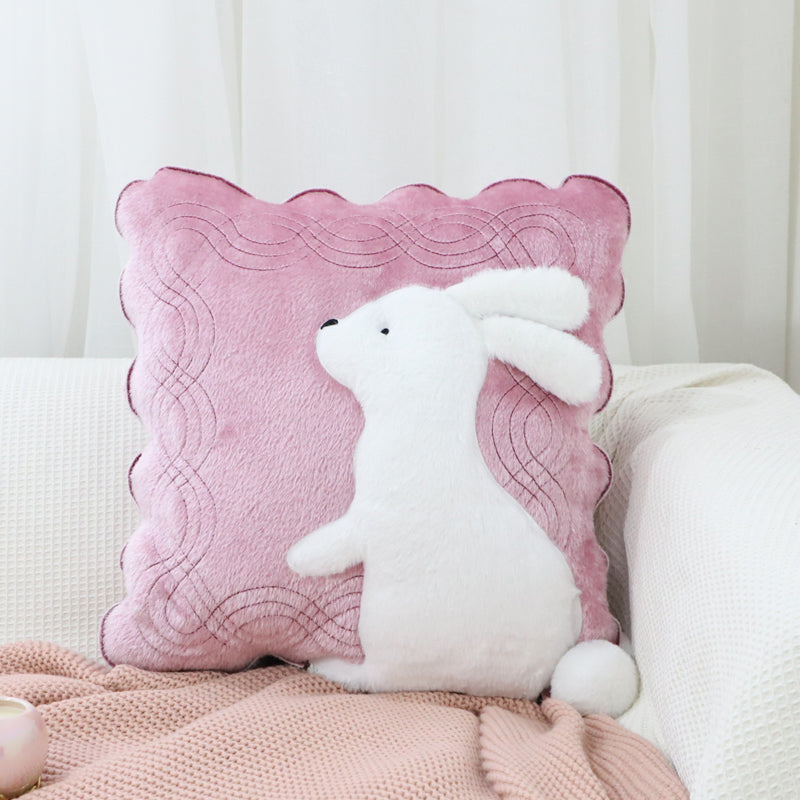 Cute plush sofa pillow