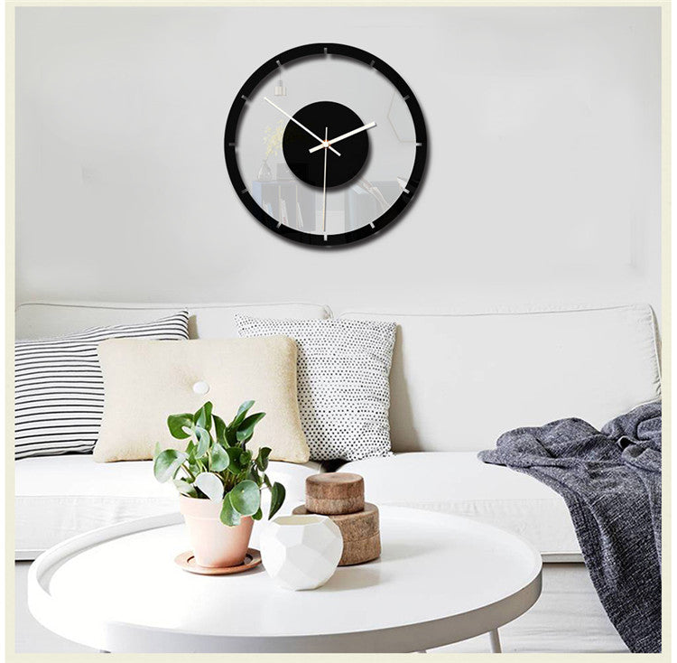 Nordic designer art minimalist living room wall clock