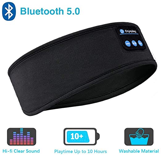 Wireless Bluetooth 5.0 Earphones Sleeping Eye Mask Music Player