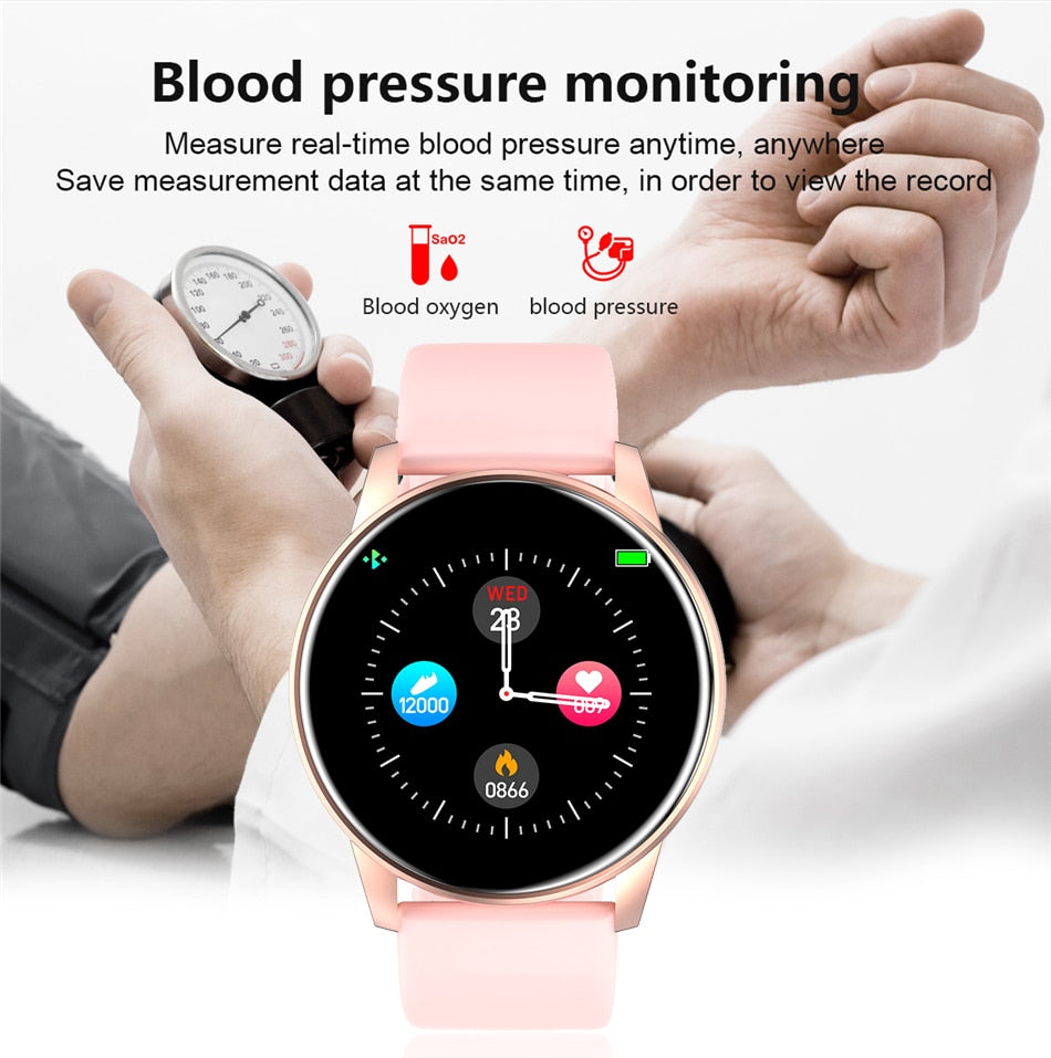 2023 Women Smart Watch Real-time Weather Forecast Sport Fitness Heart Rate Monitor Ladies Fashion Smartwatch Men For Android IOS