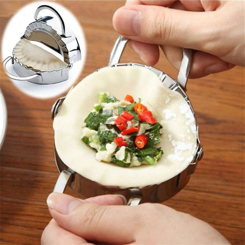 2pcs/set Stainless Steel Dumpling Mould Lazy Must-Ravioli Making Mold Mould Baking Accessories Home Kitchen Dumpling Maker