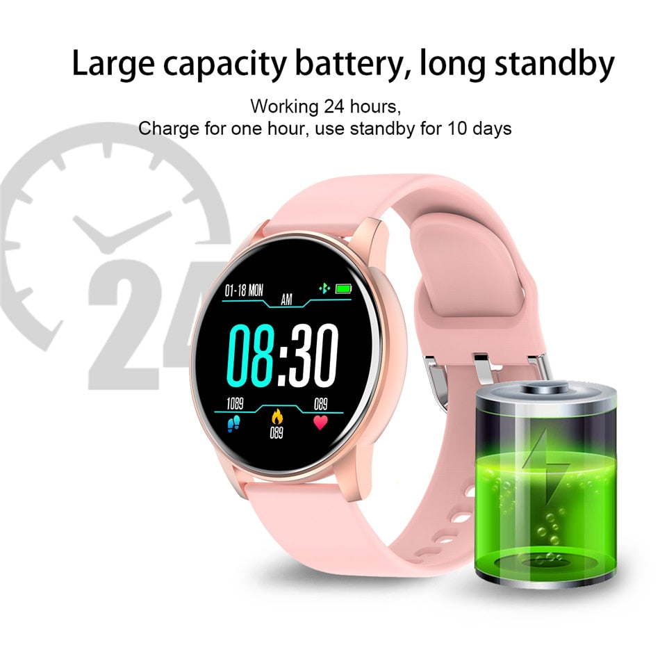 2023 Women Smart Watch Real-time Weather Forecast Sport Fitness Heart Rate Monitor Ladies Fashion Smartwatch Men For Android IOS