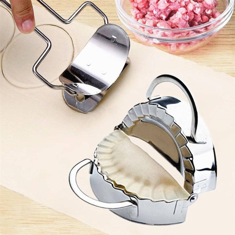 2pcs/set Stainless Steel Dumpling Mould Lazy Must-Ravioli Making Mold Mould Baking Accessories Home Kitchen Dumpling Maker