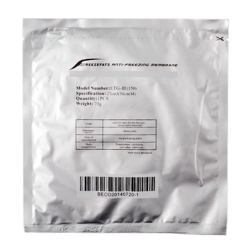 100% Effect New Arrival Antifreeze Membrane 27*30cm 34*42cm for Cryolipolysis 10pcs