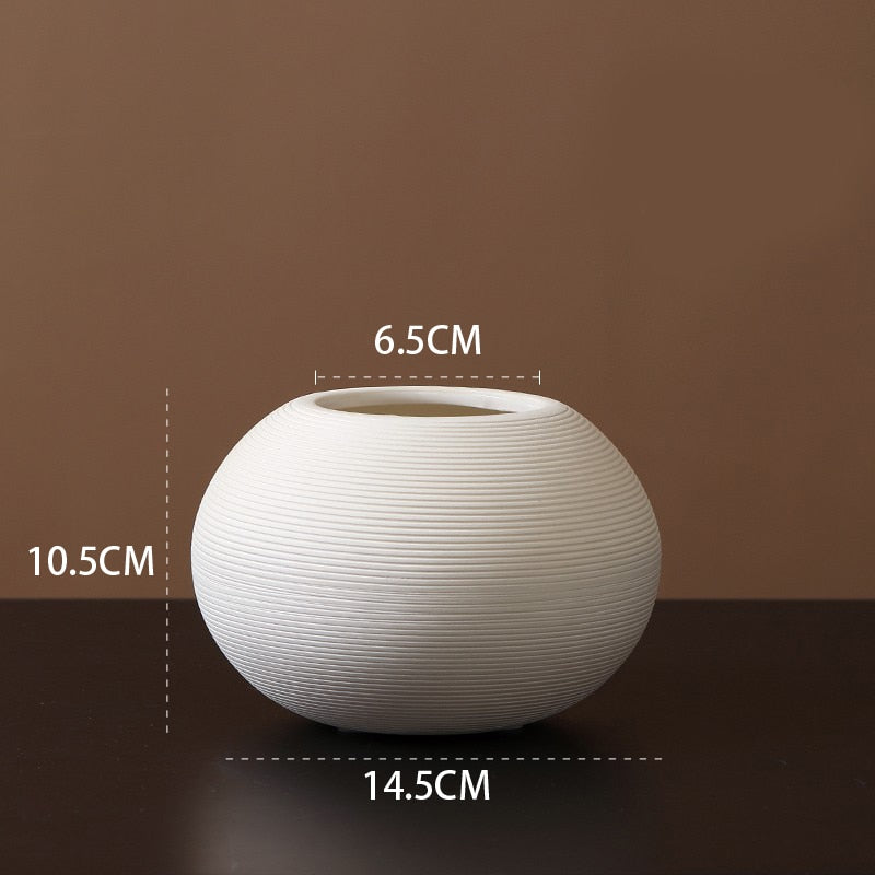 Minimalist Handmade Art Zen Vase Ceramic Decoration Living Room