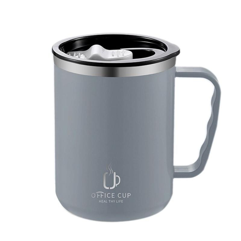 Stainless Steel Coffee Cup Mug with Lid, Heat-resistant Drinkware