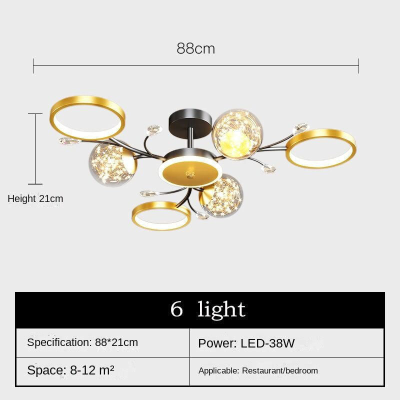 Modern Wooden LED Ceiling Chandeliers Home Decor for Living Room Bedroom Kitchen Dining Room