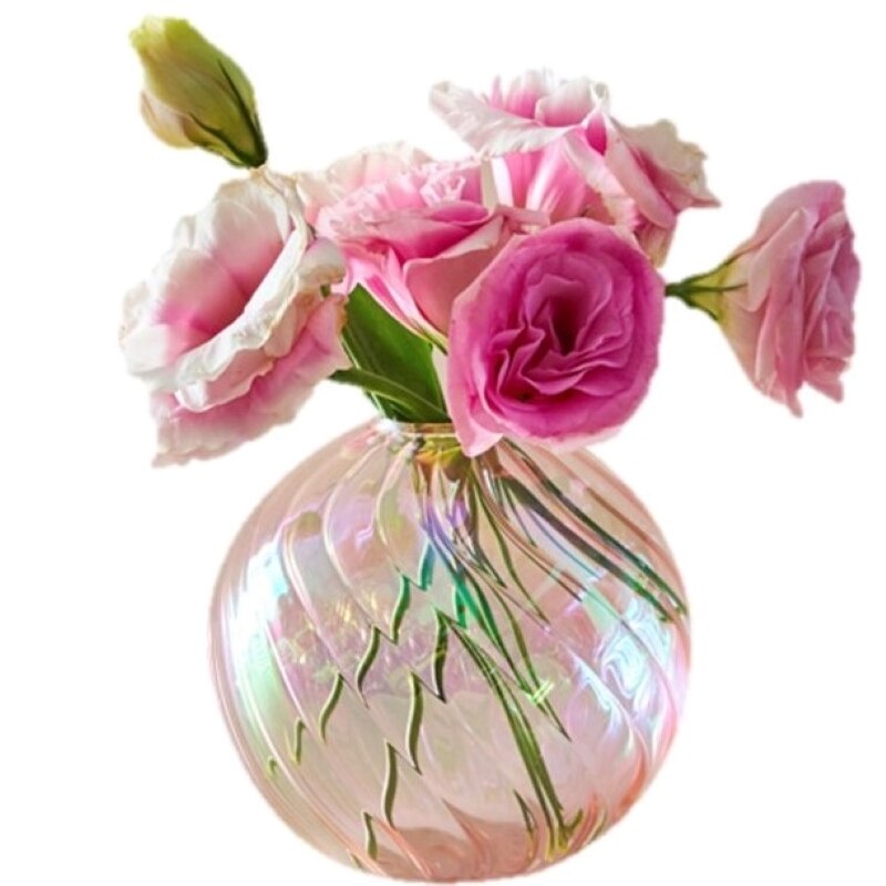 Iridescent Ball Vases Decoration Home Living Room