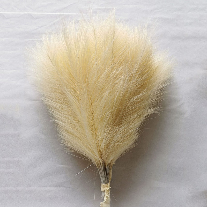 10/30Pcs Fluffy Pampas Grass Artificial Flowers Decoration for Wedding Boho Bouquet Party Home Vase Decor Fake Plant Reed Flower