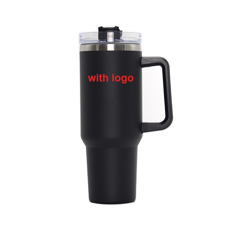 40oz Stainless Tumbler with Handle Insulated Thermos Cup Travel