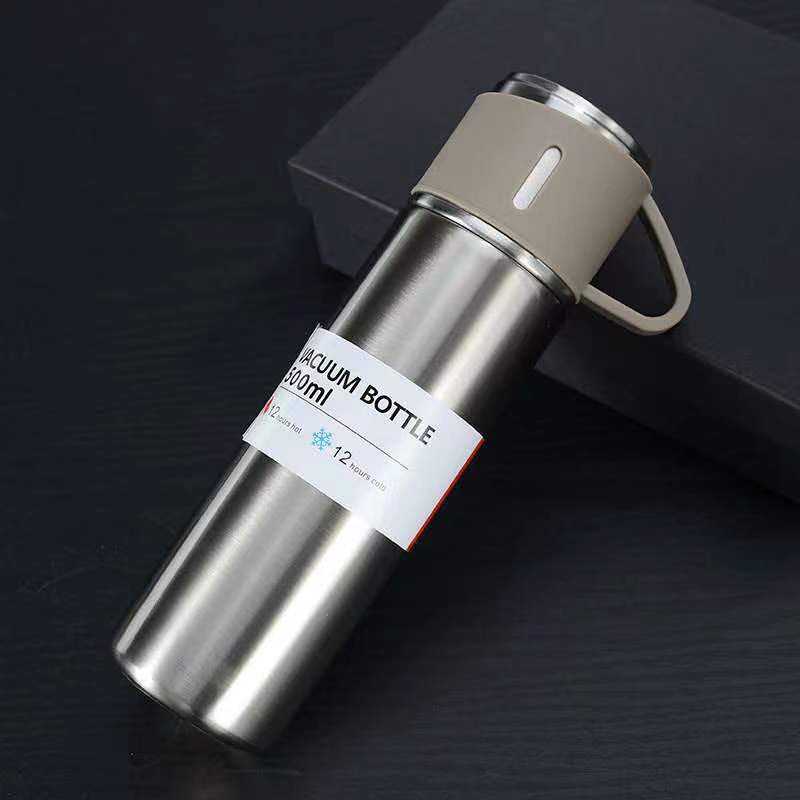 Coffee Thermos 500ml Water Bottle Portable Thermal Tumbler Travel Sports Mug In-Car Insulated Cup Stainless Steel Vacuum Flasks