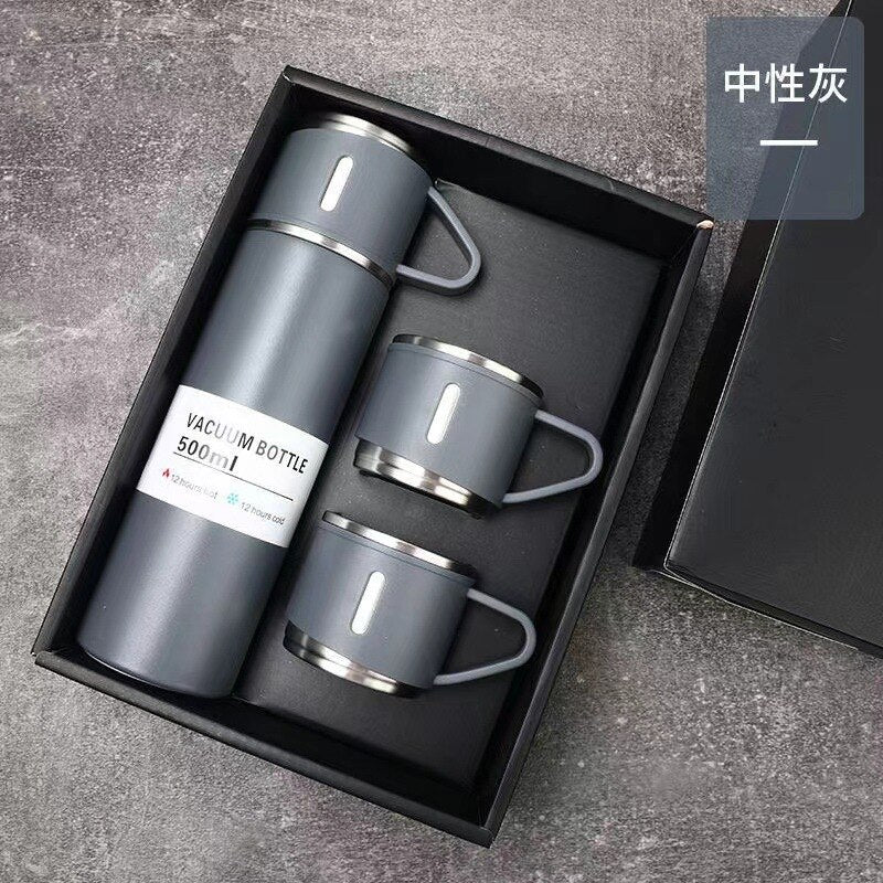Coffee Thermos 500ml Water Bottle Portable Thermal Tumbler Travel Sports Mug In-Car Insulated Cup Stainless Steel Vacuum Flasks