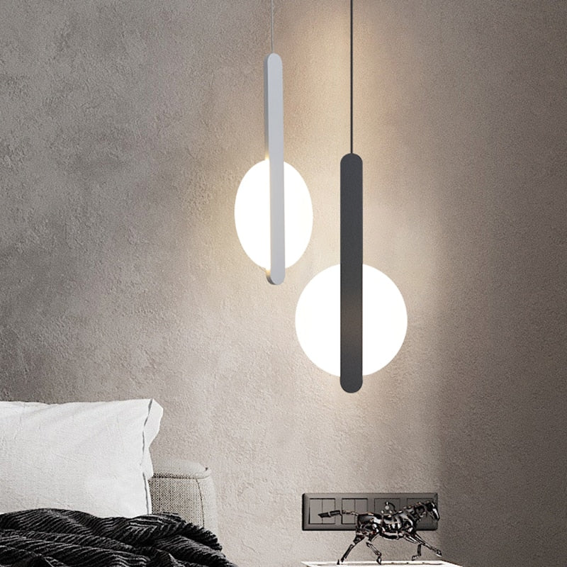 Modern Scandinavian High Ceiling LED Pendant Lamp for Bedroom Living Room