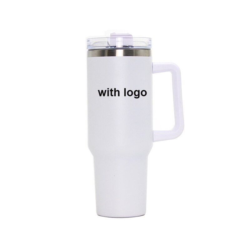 40oz Stainless Tumbler with Handle Insulated Thermos Cup Travel