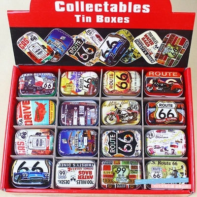 Colorful mini tin box sealed jar packing boxes jewelry, candy box small storage boxes cans coin earrings, headphones gift box