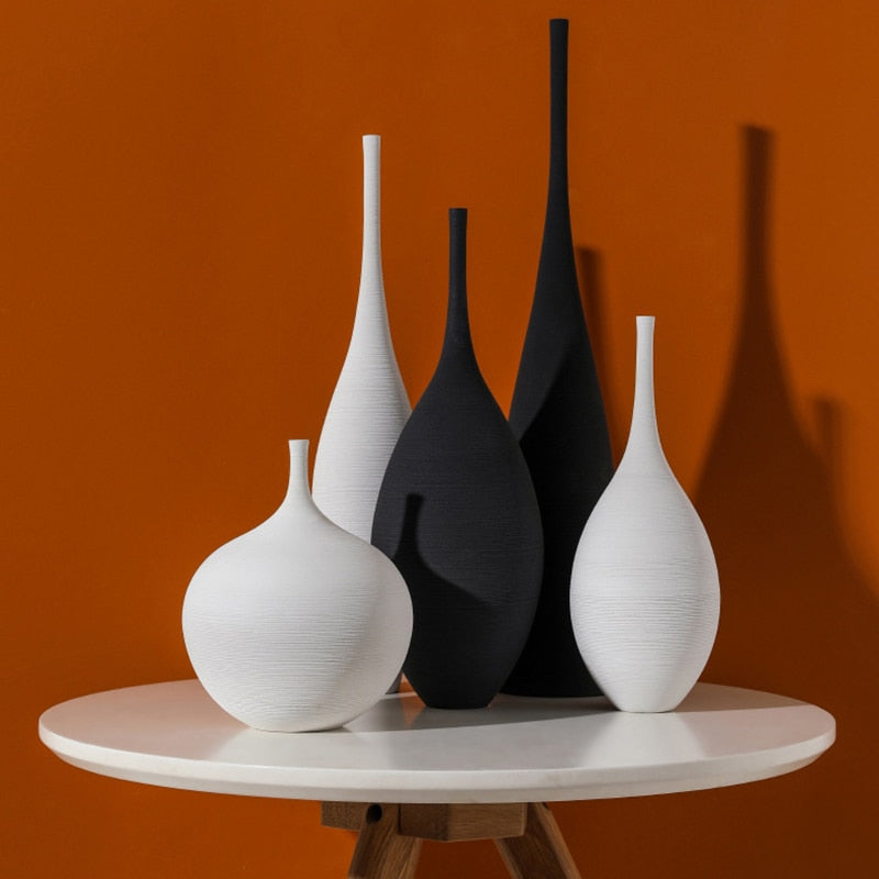 Minimalist Handmade Art Zen Vase Ceramic Decoration Living Room