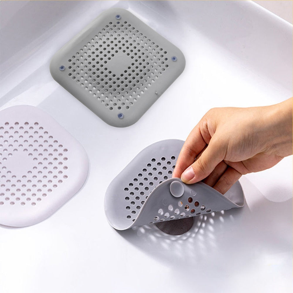 Hair Filter Sink Anti-blocking Strainer Bathtub Shower Floor Drain Stopper Silicone Kitchen Deodorant Plug Bathroom