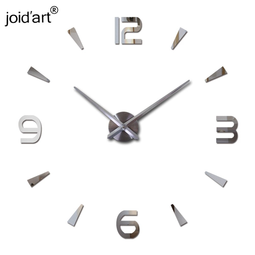 New Wall Clock Acrylic Clocks Quartz Watch Living Room Modern 3d Mirror Stickers