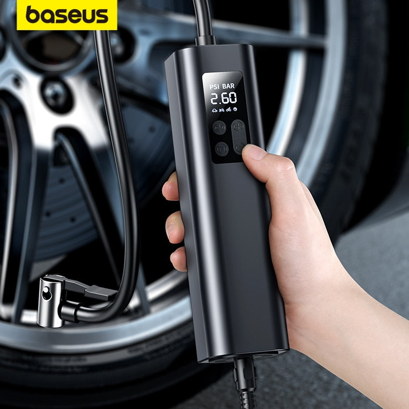 Baseus Inflator Pump 12V Portable Car Air Compressor for Motorcycles Bicycle Boat Digital Auto Inflatable Air Pump